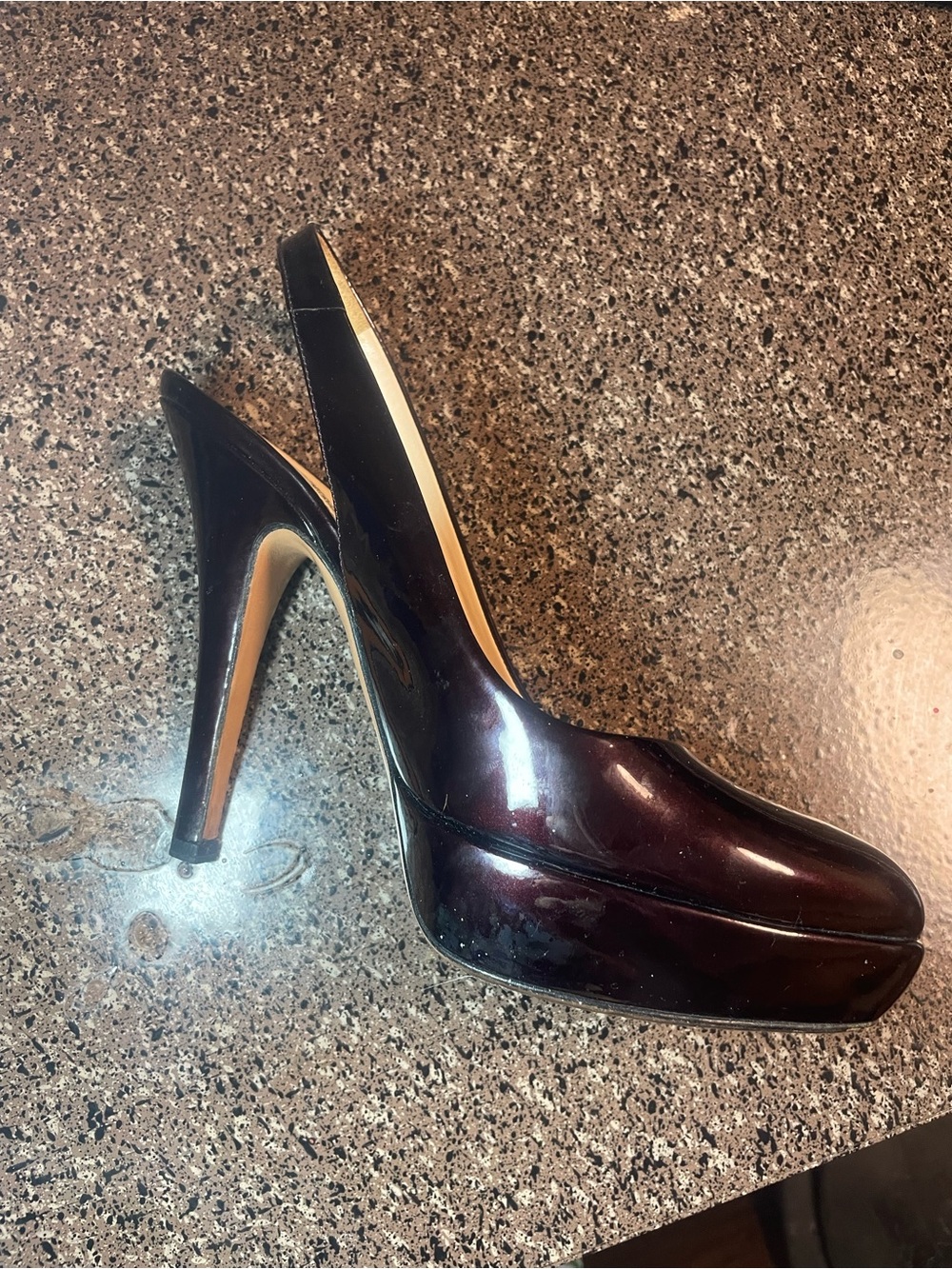 Prada Patent Leather Slingback Pumps 37 - Picture 16 of 17